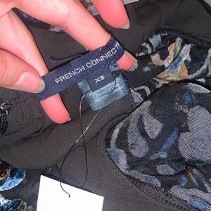 French Connection Every Velvet Blouse Size small